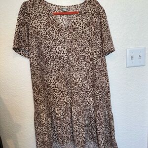 a new day Brown Leopard Print Dress